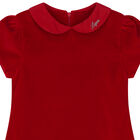 Girls Red Bow Dress, 1, hi-res